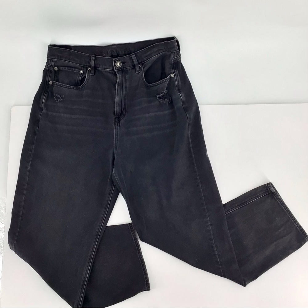 American Eagle Highest Rise 90s Boyfriend Jean Womens14 Regular Black Denim